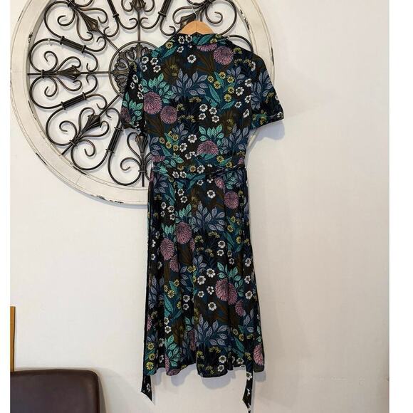 J.Crew x Abigail Borg Floral Shirt Dress Black Multi 00, XS - Picture 6 of 10